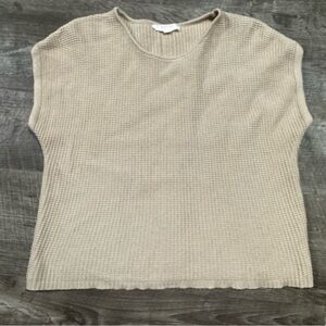 BRIT NY 100% Cotton Short Sleeve Sweater Size Large